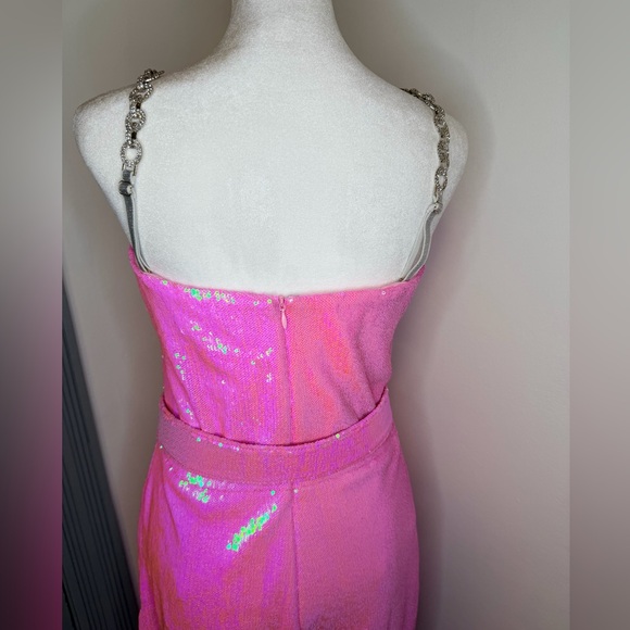 NADINE MERABI Sparkling Pink Jumpsuit - Picture 7 of 13